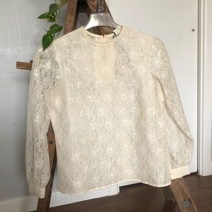 Vintage Lace long-sleeved top